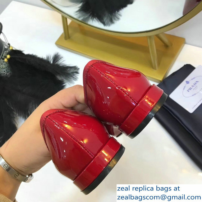 Prada Ballerinas Flats Red with Bow 2019