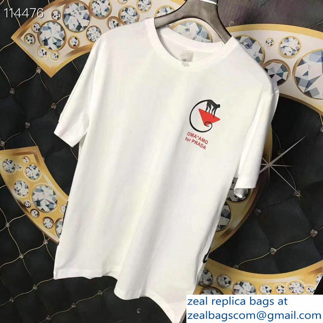 Prada OMA*AMO for PRADA Print T-shirt White 2019