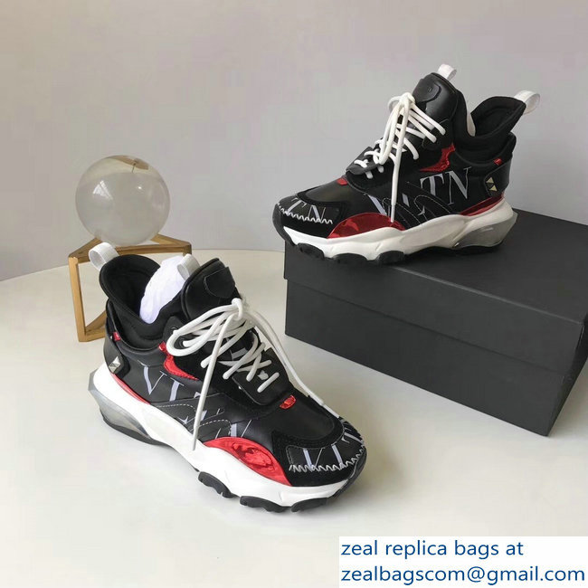 Valentino Bounce Low-top Sneakers Black 2019