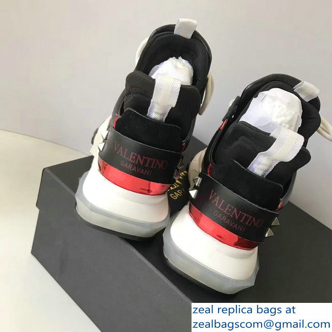 Valentino Bounce Low-top Sneakers Black 2019 - Click Image to Close