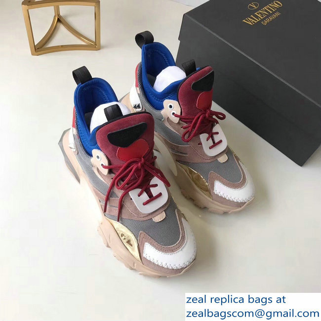 Valentino Bounce Low-top Sneakers Camel 2019