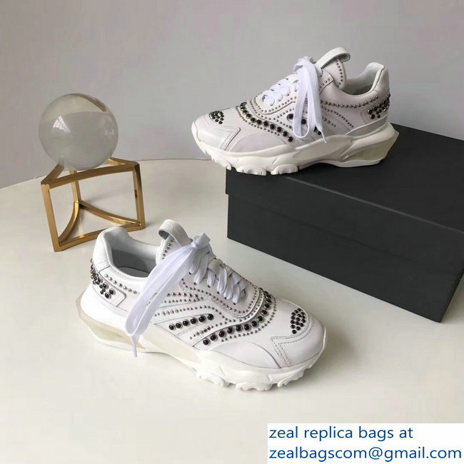 Valentino Bounce Low-top Sneakers Studs White 2019