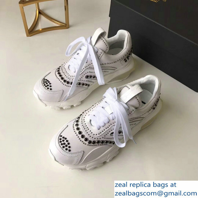 Valentino Bounce Low-top Sneakers Studs White 2019