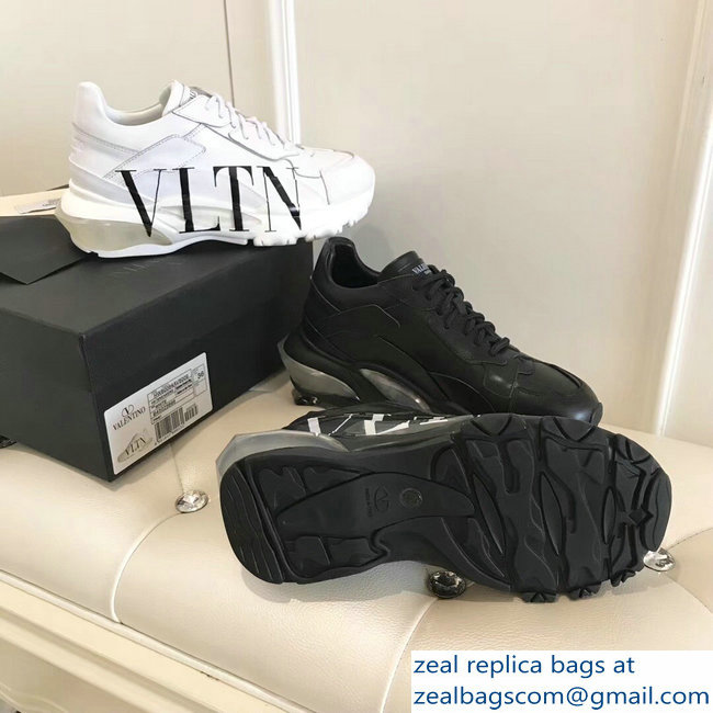 Valentino Bounce Low-top Sneakers VLTN Black 2019 - Click Image to Close