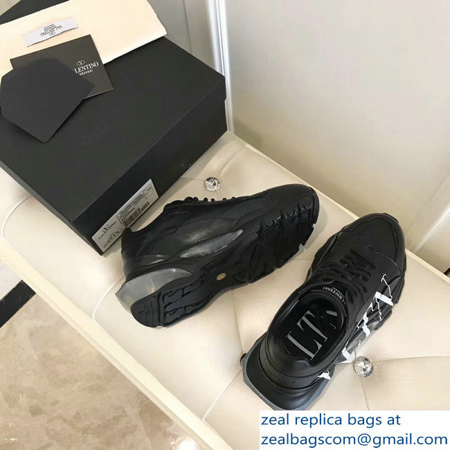 Valentino Bounce Low-top Sneakers VLTN Black 2019