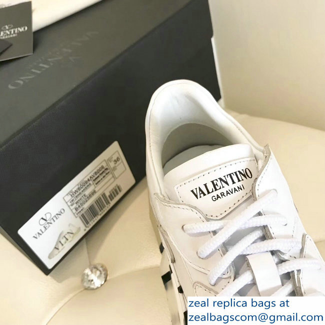 Valentino Bounce Low-top Sneakers VLTN White 2019 - Click Image to Close