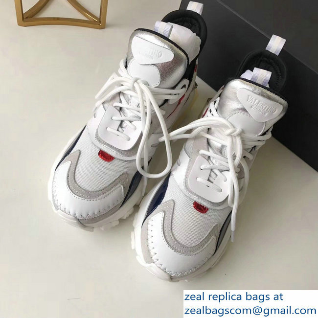 Valentino Bounce Low-top Sneakers White 2019 - Click Image to Close