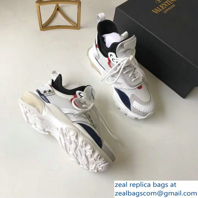 Valentino Bounce Low-top Sneakers White 2019 - Click Image to Close