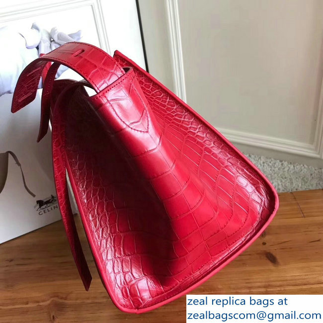 celine crocodile pattern phantom luggage red - Click Image to Close