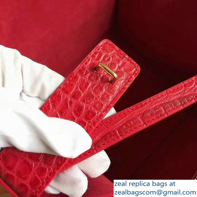 celine crocodile pattern phantom luggage red - Click Image to Close