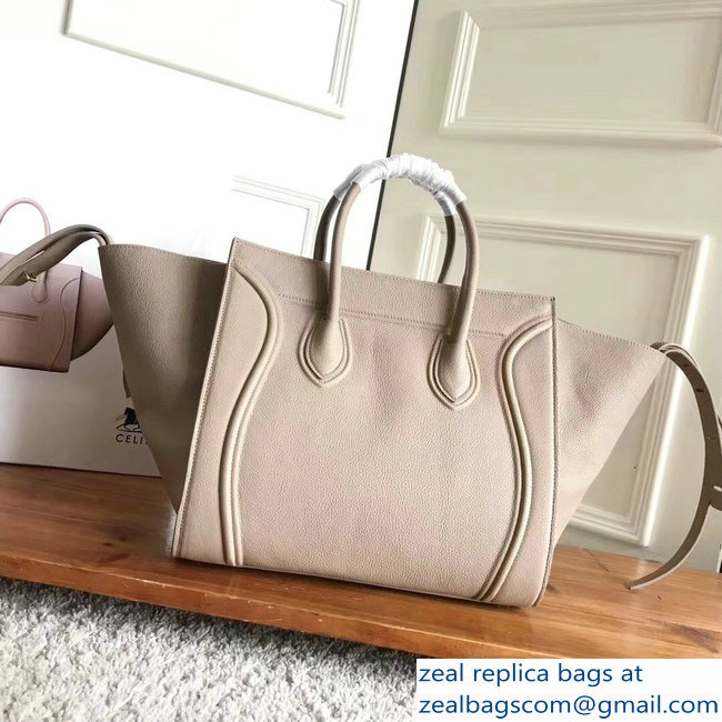 celine grained calfskin phantom luggage beige