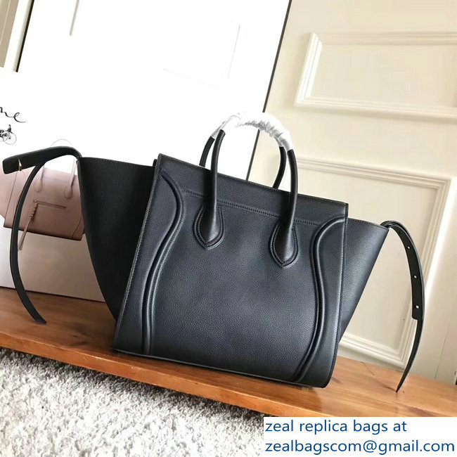 celine grained calfskin phantom luggage black