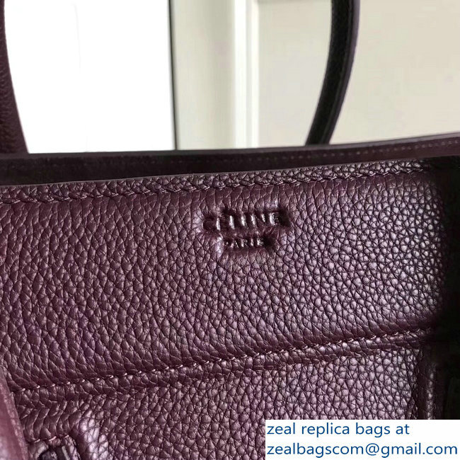 celine grained calfskin phantom luggage burgundy - Click Image to Close