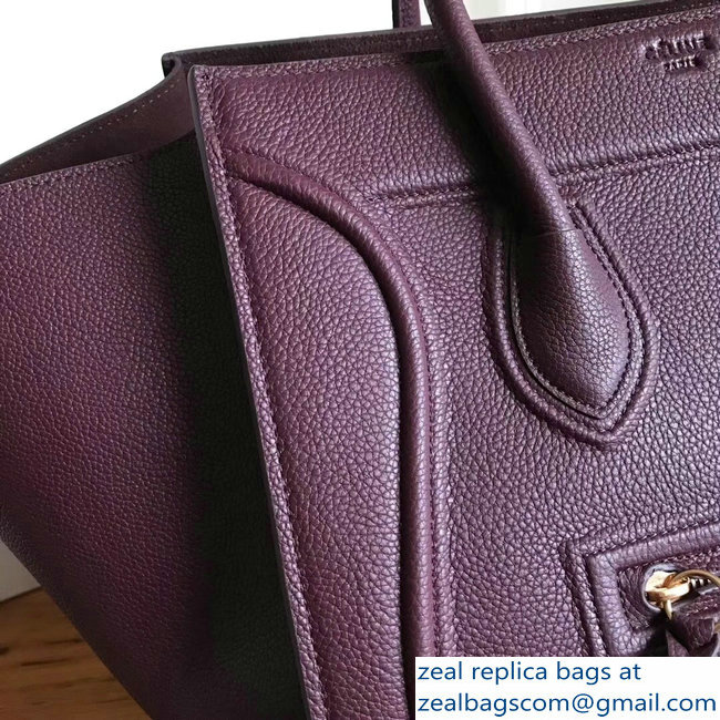 celine grained calfskin phantom luggage burgundy