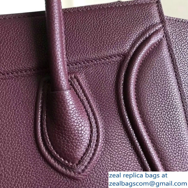 celine grained calfskin phantom luggage burgundy - Click Image to Close