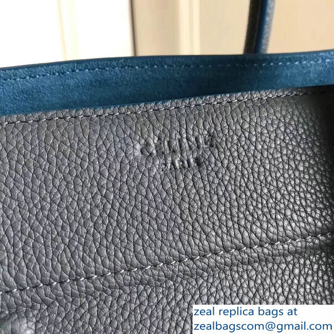 celine grained calfskin phantom luggage gray/blue