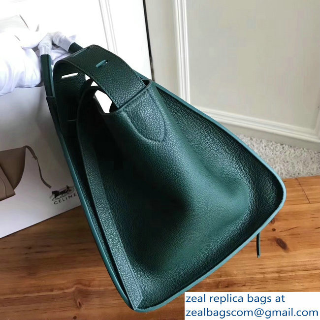 celine grained calfskin phantom luggage green