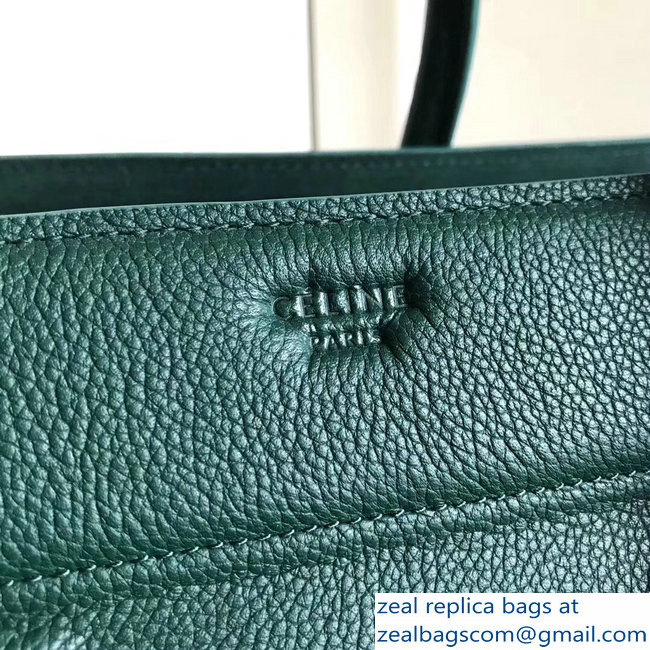 celine grained calfskin phantom luggage green