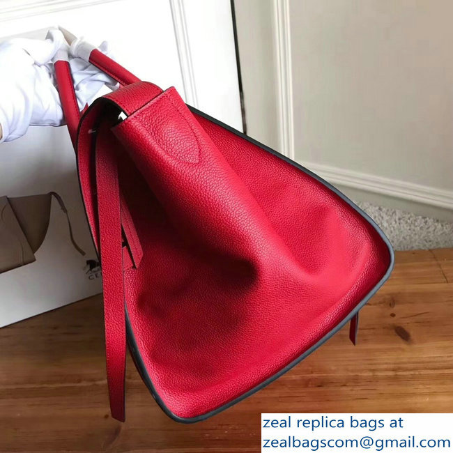 celine grained calfskin phantom luggage red/black - Click Image to Close