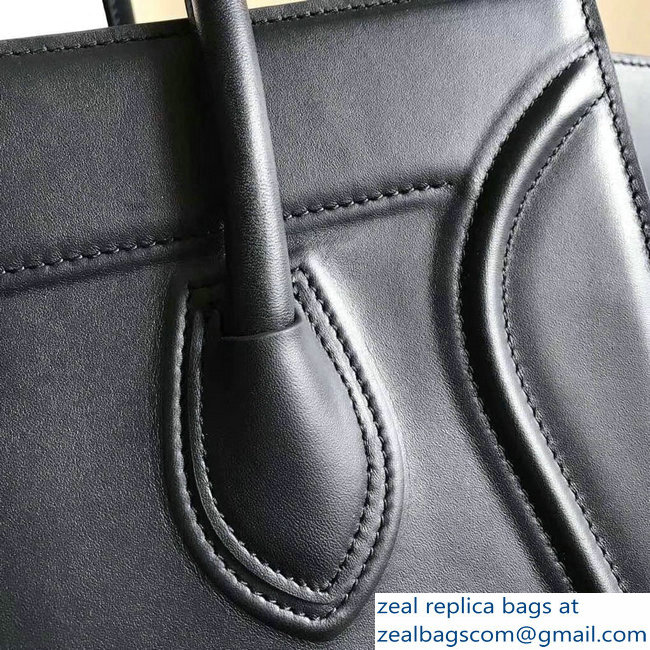 celine smooth calfskin phantom luggage black - Click Image to Close