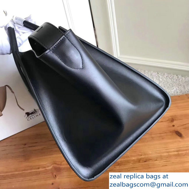 celine smooth calfskin phantom luggage black - Click Image to Close