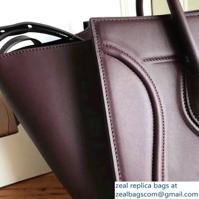 celine smooth calfskin phantom luggage burgundy