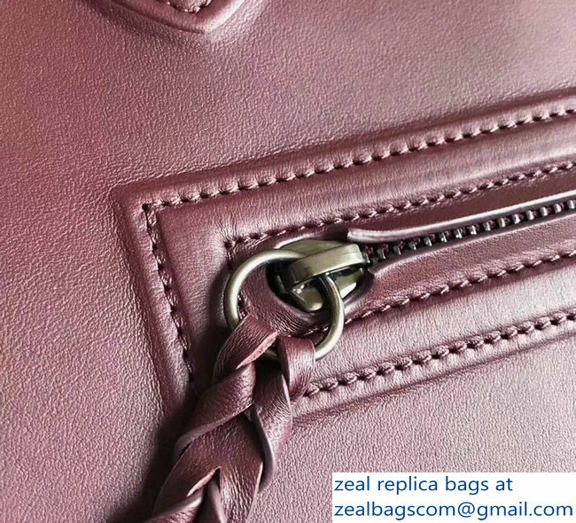 celine smooth calfskin phantom luggage burgundy - Click Image to Close
