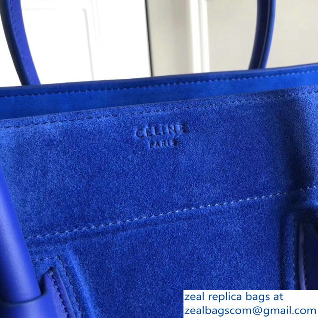 celine suede phantom luggage blue