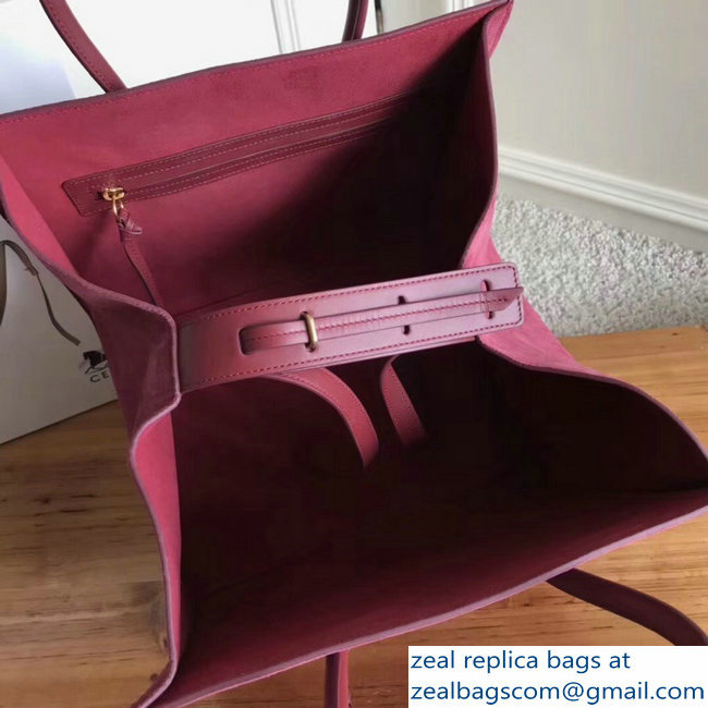 celine suede phantom luggage burgundy