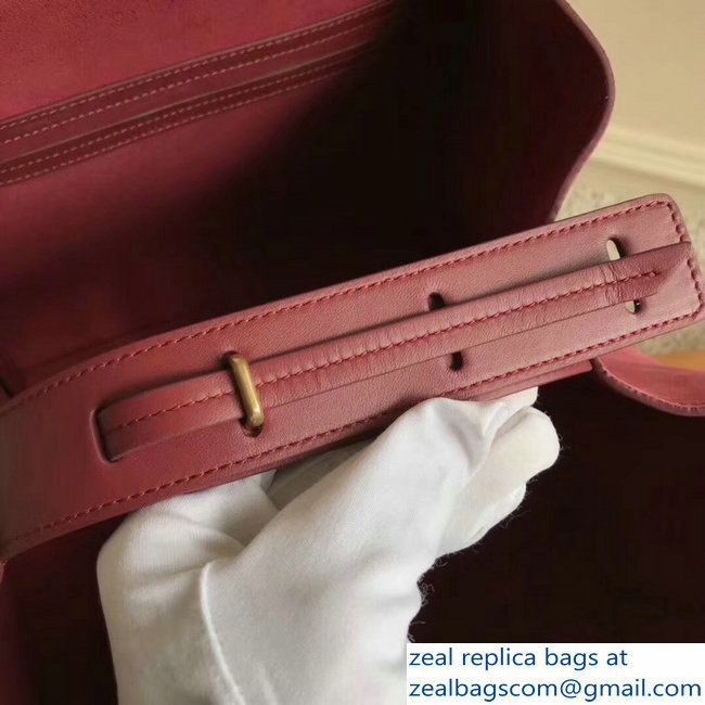 celine suede phantom luggage burgundy