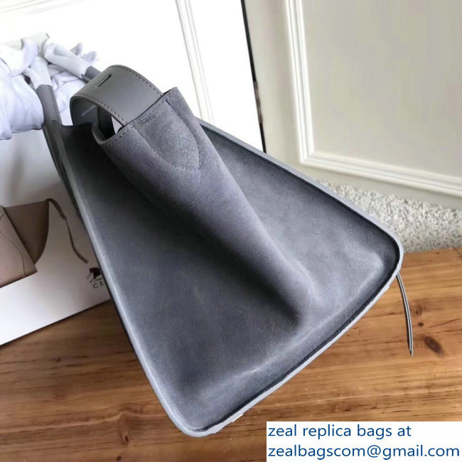 celine suede phantom luggage gray