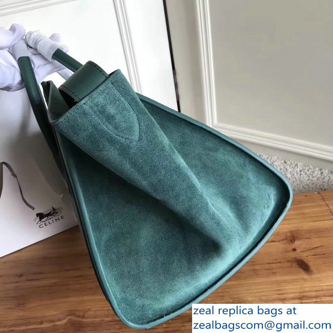 celine suede phantom luggage green