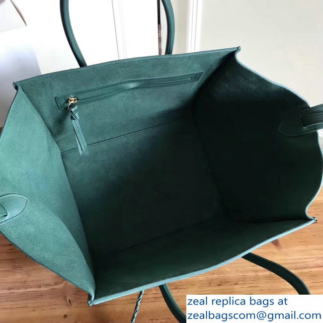 celine suede phantom luggage green