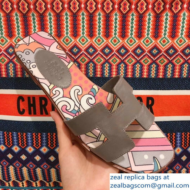 hermes flower printed oran slippers 04 2019
