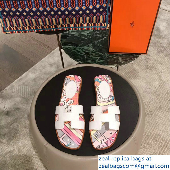 hermes flower printed oran slippers 05 2019