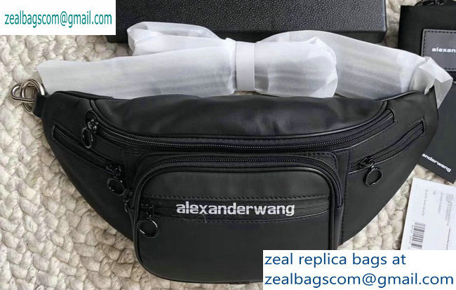 Alexander Wang Attica Fanny Pack Large Bag Logo Black 2019 - Click Image to Close