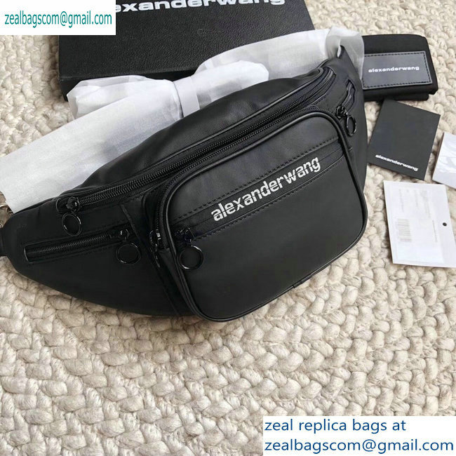 Alexander Wang Attica Fanny Pack Large Bag Logo Black 2019 - Click Image to Close