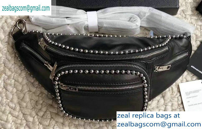 Alexander Wang Attica Fanny Pack Medium Bag Ballchain Black 2019 - Click Image to Close