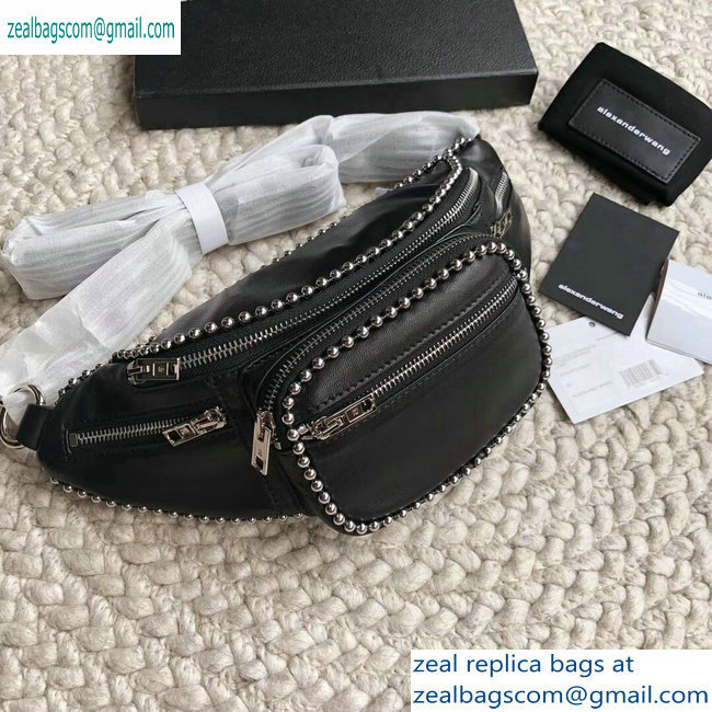 Alexander Wang Attica Fanny Pack Medium Bag Ballchain Black 2019