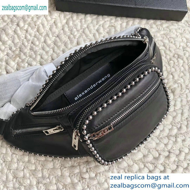 Alexander Wang Attica Fanny Pack Medium Bag Ballchain Black 2019