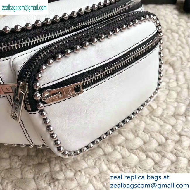 Alexander Wang Attica Fanny Pack Medium Bag Ballchain White 2019