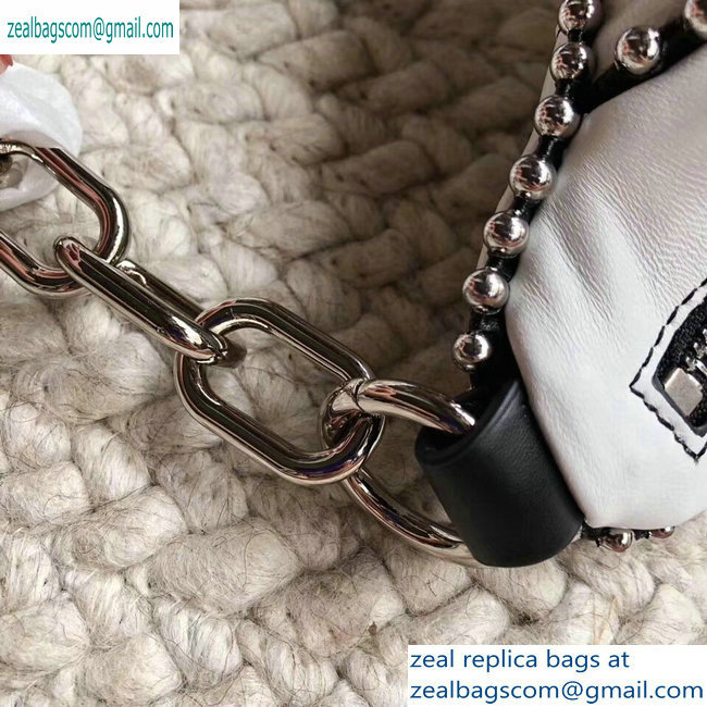 Alexander Wang Attica Fanny Pack Medium Bag Ballchain White 2019