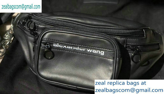 Alexander Wang Attica Fanny Pack Medium Bag Logo Black 2019