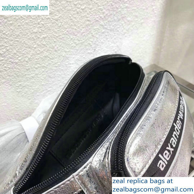 Alexander Wang Attica Fanny Pack Medium Bag Logo Silver 2019