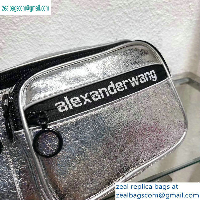 Alexander Wang Attica Fanny Pack Medium Bag Logo Silver 2019 - Click Image to Close