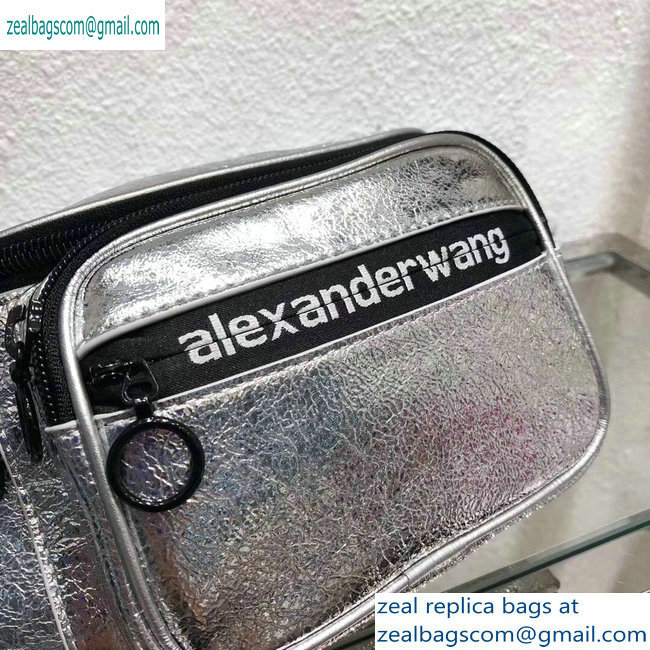 Alexander Wang Attica Fanny Pack Medium Bag Logo Silver 2019