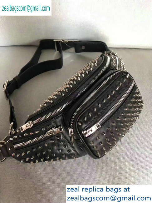 Alexander Wang Attica Fanny Pack Medium Bag Studs Black 2019