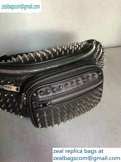 Alexander Wang Attica Fanny Pack Medium Bag Studs Black 2019 - Click Image to Close