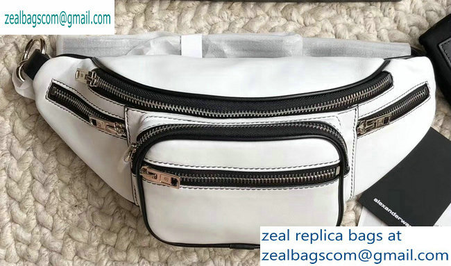 Alexander Wang Attica Fanny Pack Medium Bag White 2019 - Click Image to Close