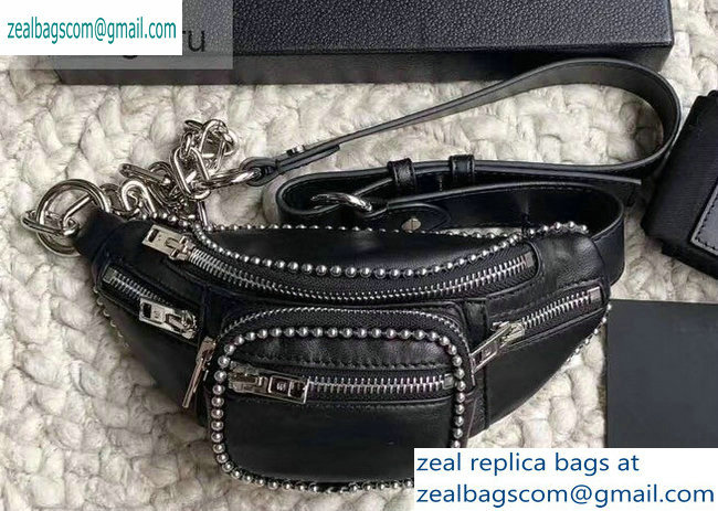 Alexander Wang Attica Fanny Pack Mini Bag Ballchain Black 2019